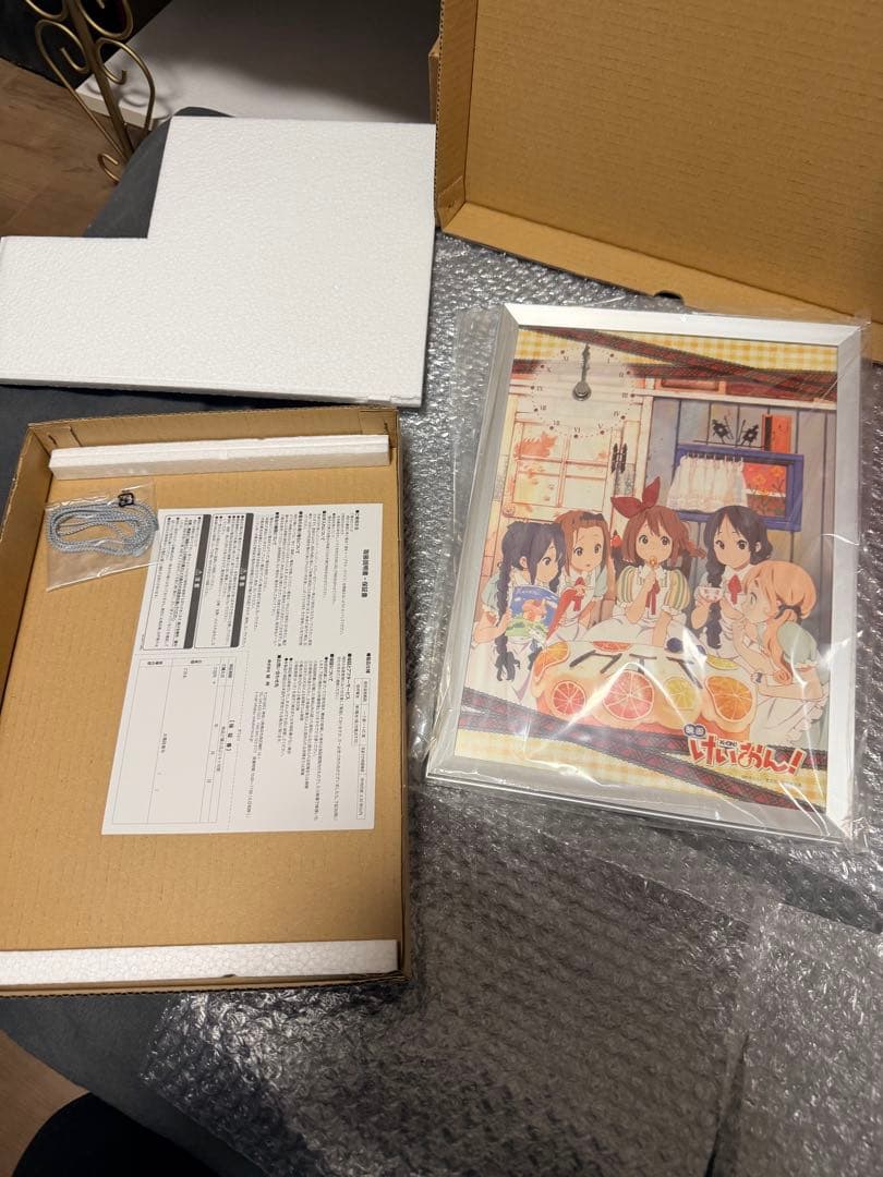 未開封　けいおん! BIG時計　映画　K-ON! 唯　澪　梓　律　袖