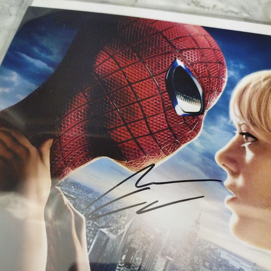 アンドリューガーフィールド&エマストーン 直筆サイン入りフォト