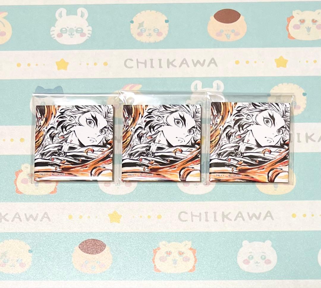 ジャンフェス2026 アニプレックス 特典 スクエア缶バッジ 煉獄 杏寿郎 3個