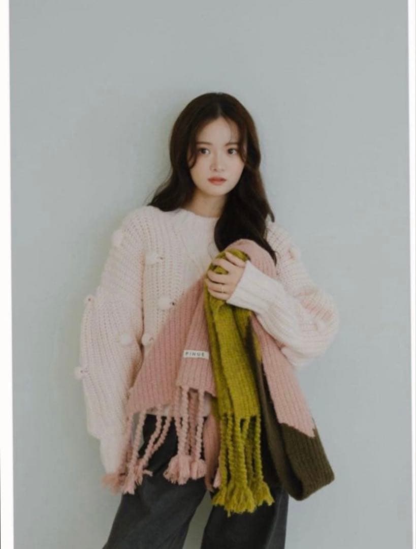 PINUE 2024 札幌限定カラー / ポップコーンニットトップス　pinue