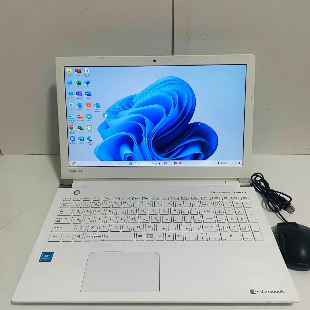 T7 TOSHIBAノートパソコンSSD高速Windows11オフィス2024付