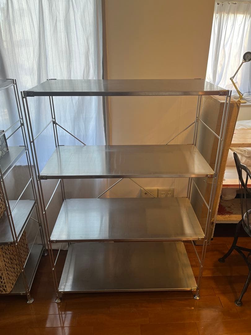 ミ*エ様 無印良品　2021年　ステンレスユニットシェルフ　ステンレス棚セット