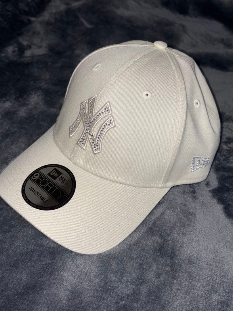 ニューエラ 9FORTYRhinestone ヤンキース　アイボリー新品