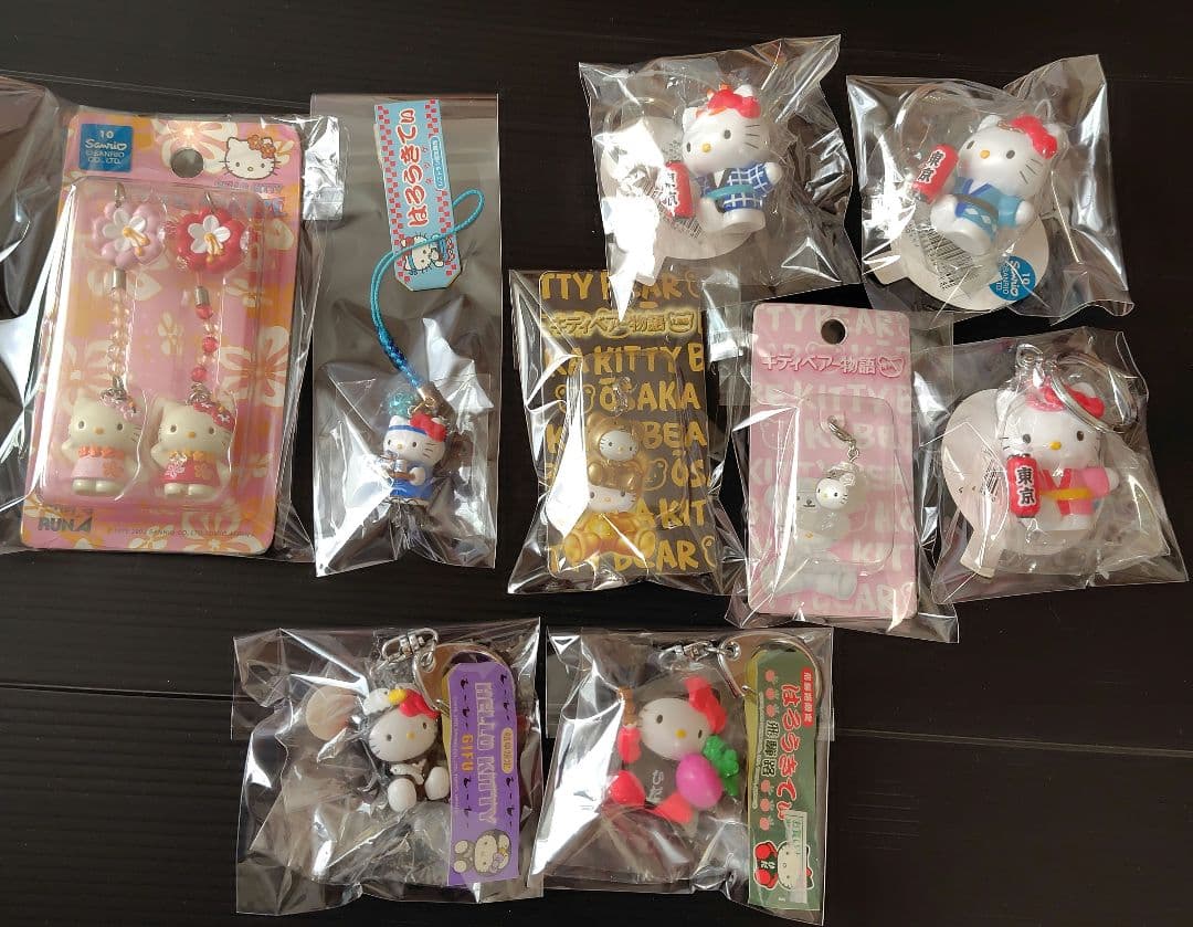 ハローキティ ストラップ まとめ売り 9個セット
