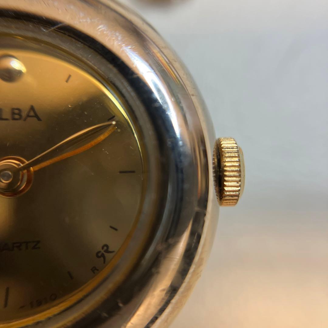 SEIKO】ALBA 腕時計 ハート型メタルベルト 電池切れ - メルカリ