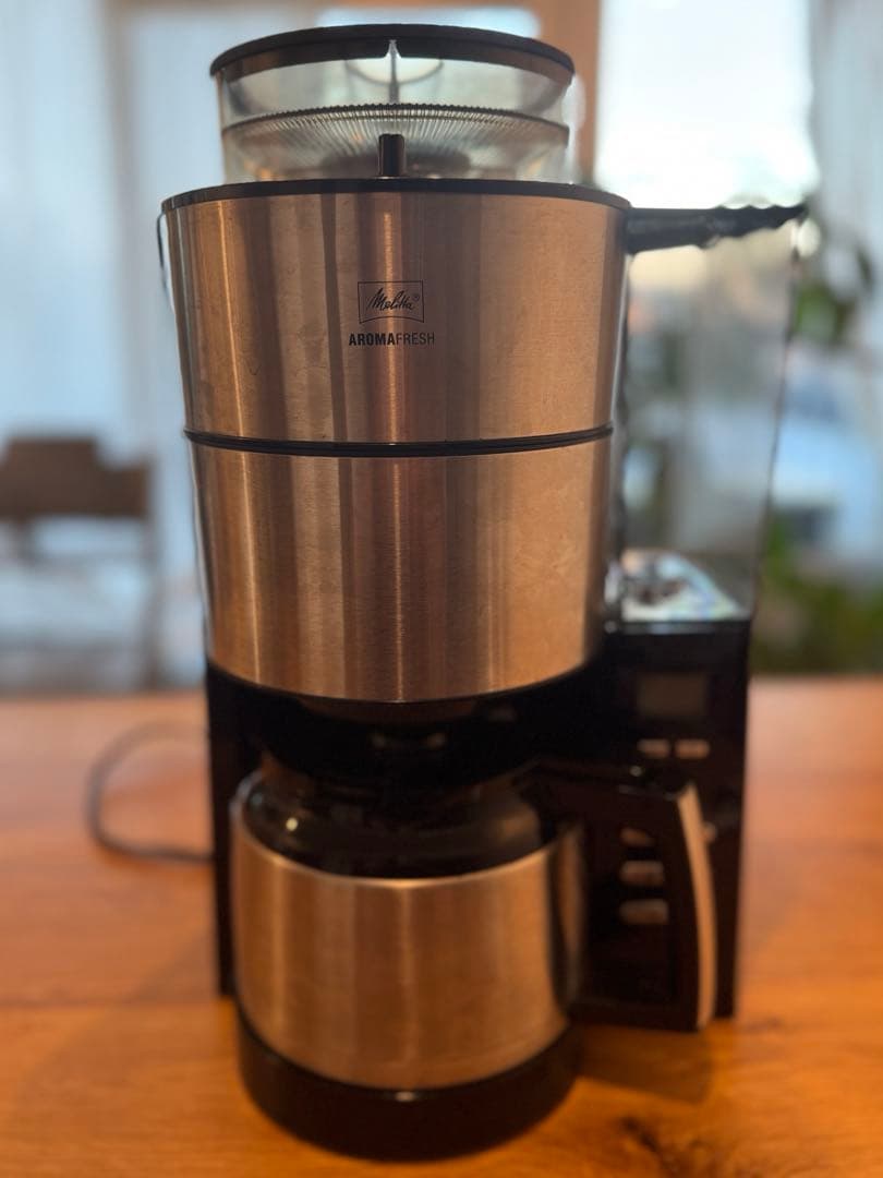 【即購入可】melitta アロマフレッシュサーモブラック AFT1021-1B Amazon | メリタ ミル付き全自動コーヒーメーカー アロマフレッシュ