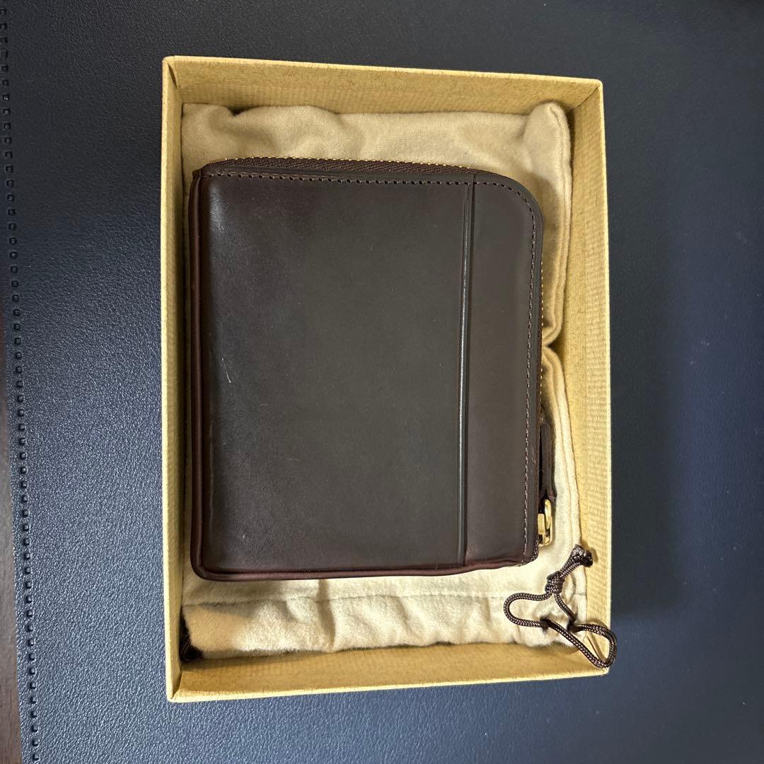 ガンゾ GUD2 ZIP パース L字 財布 ブラウン - メルカリ