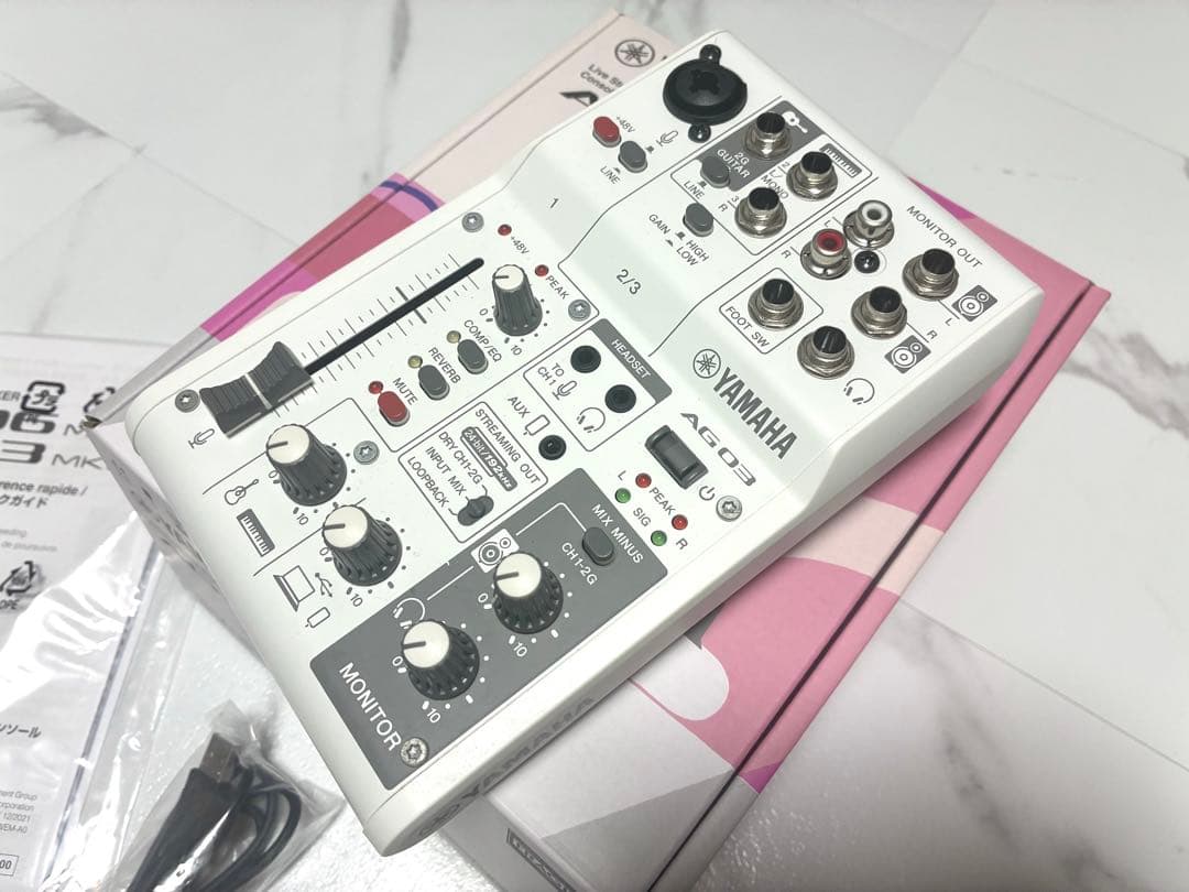 YAMAHA AG03 MK2 USBオーディオインターフェース Yamaha AG03 MKII Mixer & Audio Interface | FrontEndAudio.com