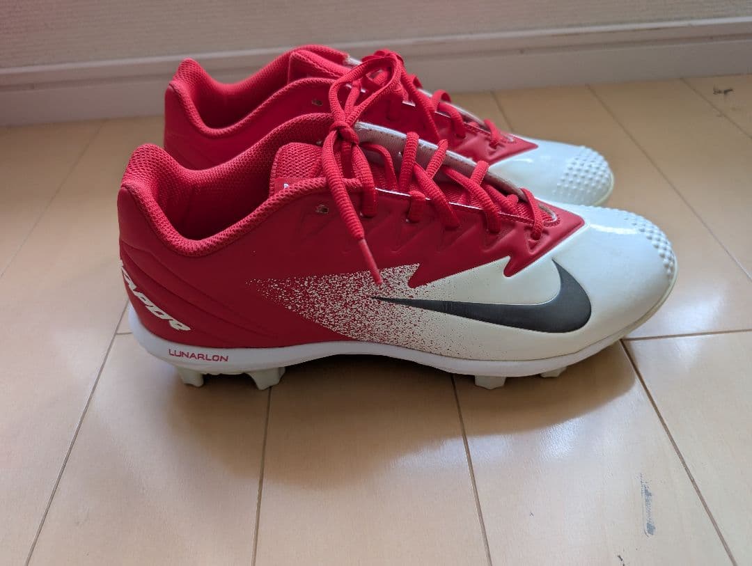 野球スパイクNike Vapor スパイクシューズ レッド/ホワイト
