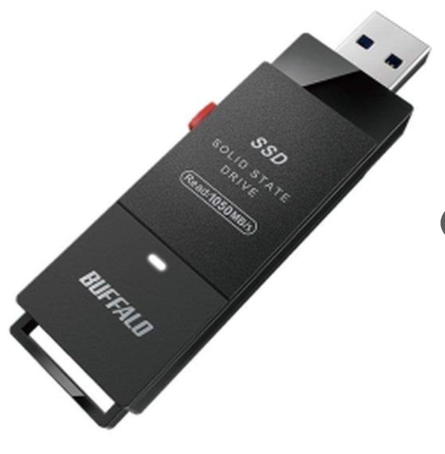 外付けハードディスク・ドライブ BUFFALO 1.0TB SSD-SCH1.0U3BA/D (2636350)