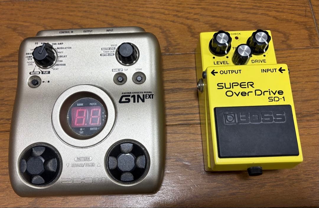 G1N EXT & BOSS SD-1 セット　ジャンク ボス SD-1の新しいヤツはダメなの？ ～分解比較してみました♪ - YouTube