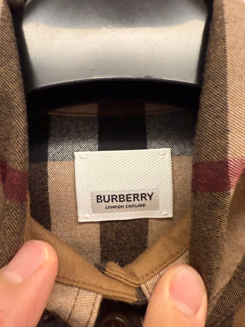 Burberry チェック柄 長袖シャツ バーチブラウン 元値116,600 - メルカリ