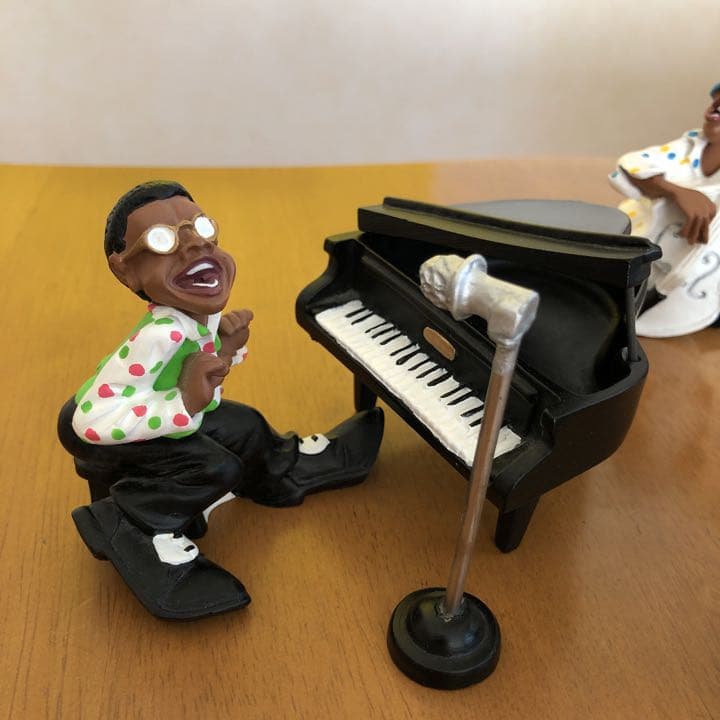 JAZZ】ジャズ バンド フィギュア 置物 人形 5体 セット アンティーク