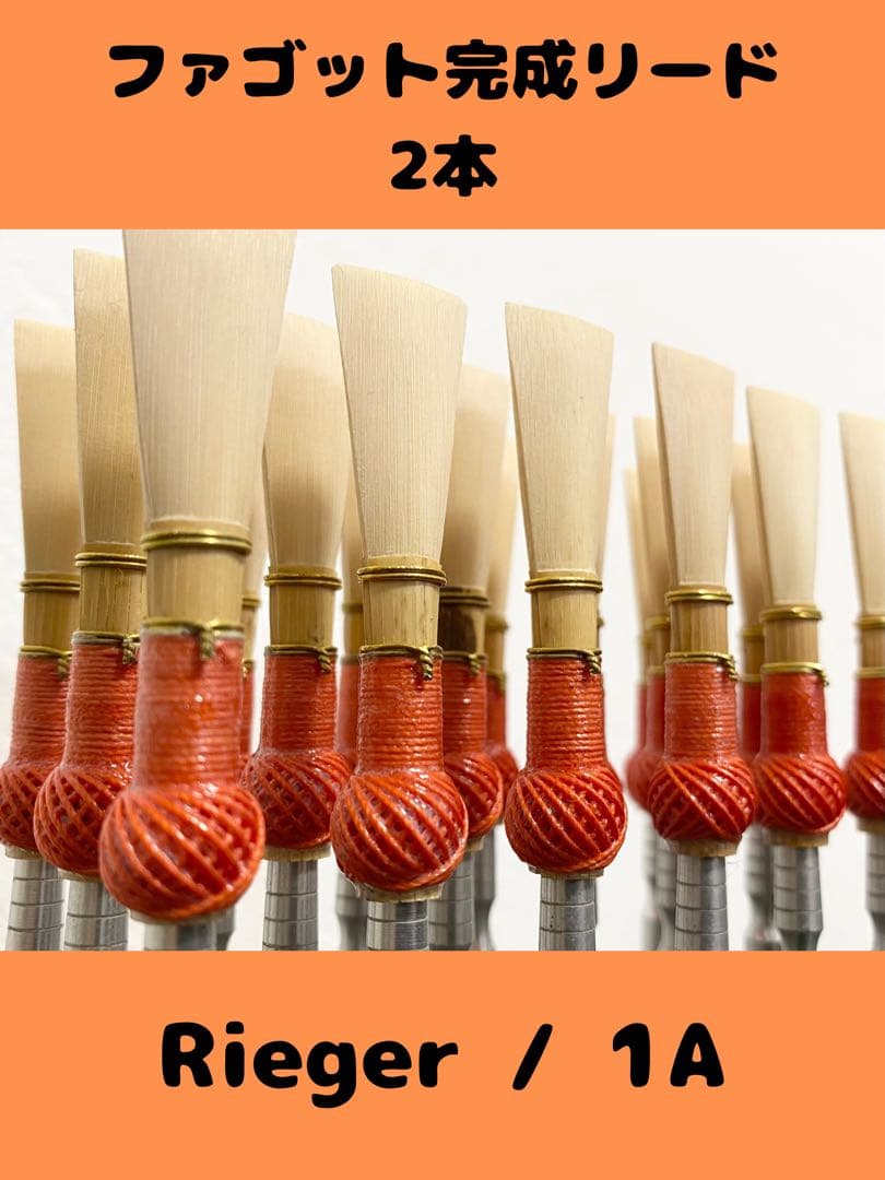 ファゴット 完成リード 2本 Rieger - メルカリ