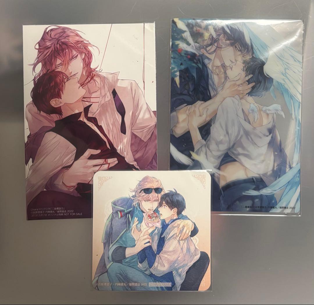 Chara THEキャラ カフェ 二重螺旋 ペーパーコースター クリアカード 他