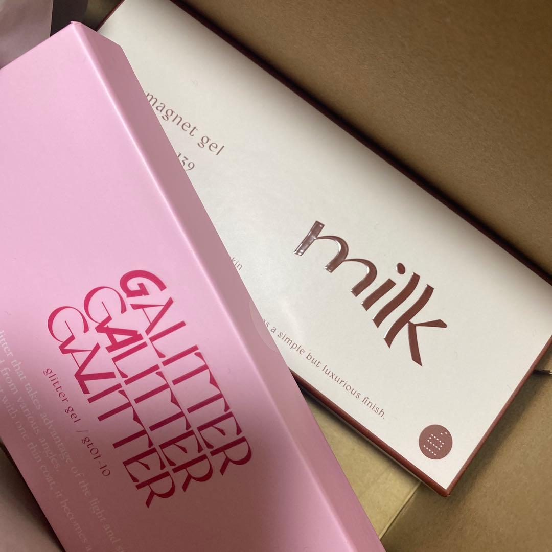 milk マグネットジェル GALITTER シルバー　5セット milk マグネットジェル GALITTER シルバー 5セット milk マグネット