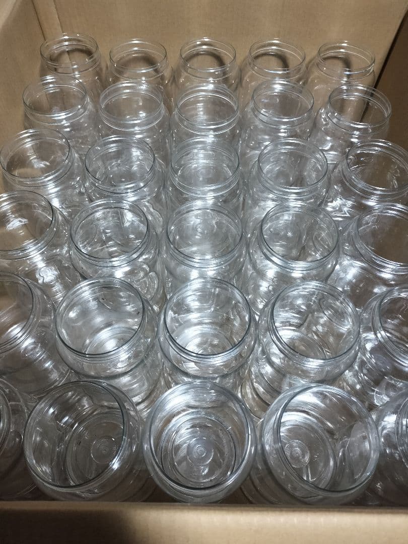 昆虫飼育用　硬質クリアボトル　800cc　90個セット　① 使用済み 硬質透明PET 空ボトル容器 830ml】飼育容器／昆虫ケース