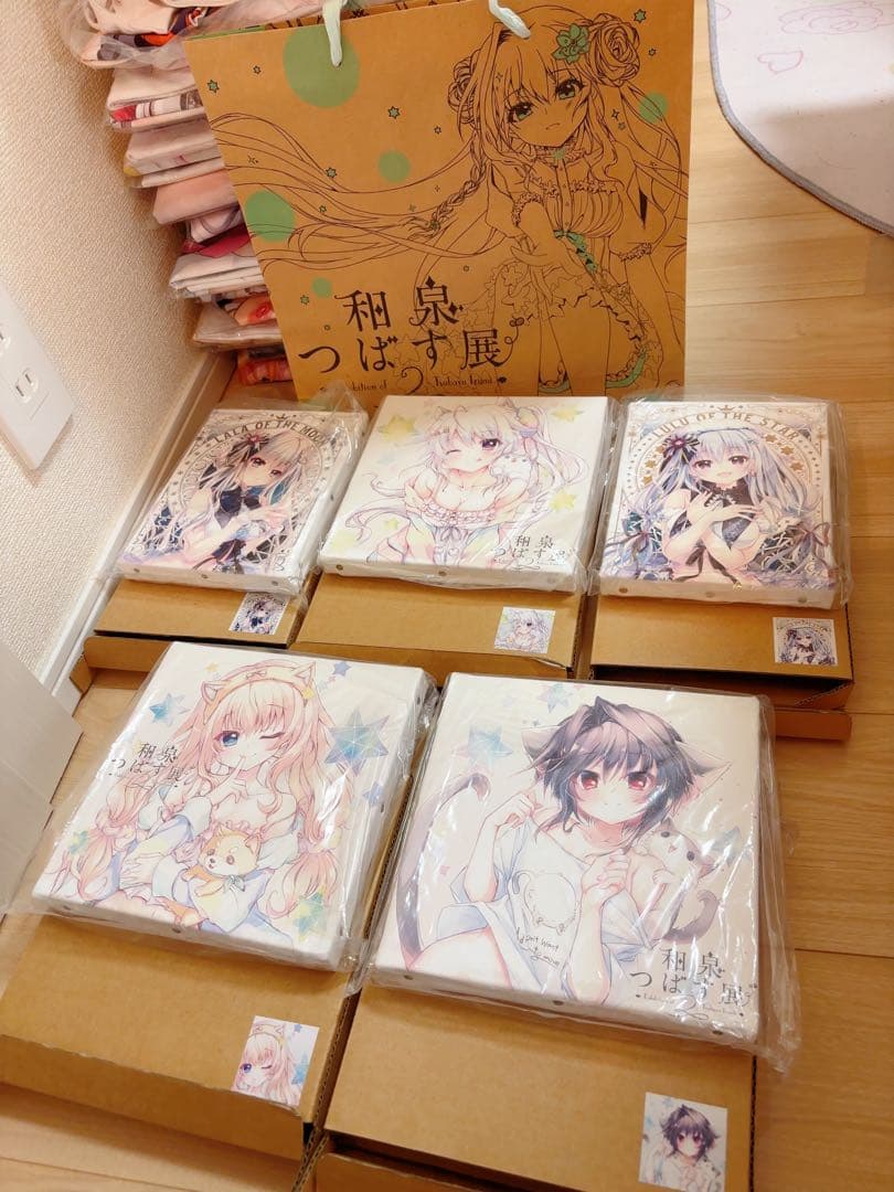 9nine ナイン 和泉つばす展 キャンバスアート 都 天 希亜　月のララちゃん