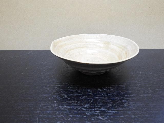 萩平茶碗　MA304 茶道具 抹茶茶碗 萩焼 泉流山窯 平茶碗