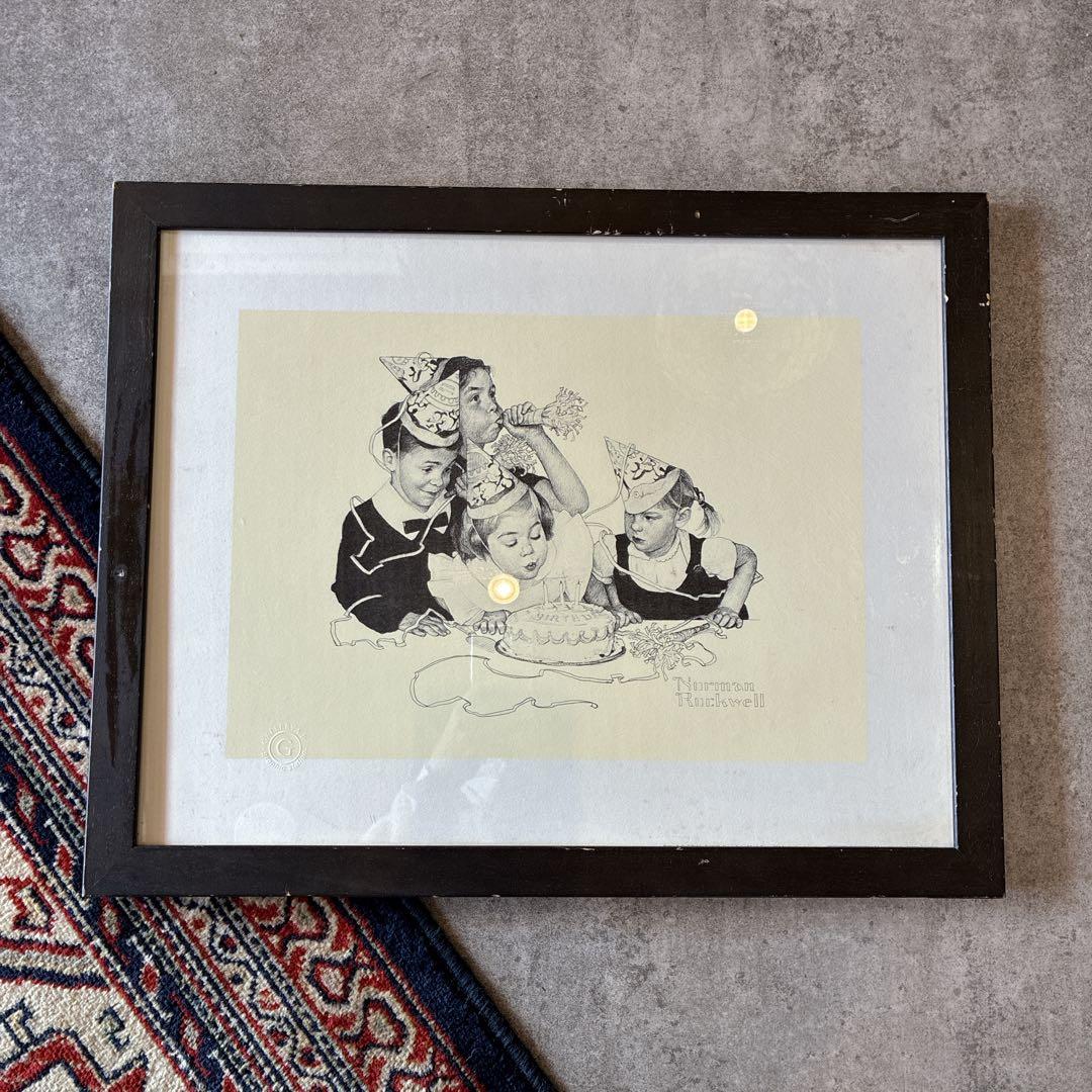 ノーマン・ロックウェル ドローイング『誕生日』