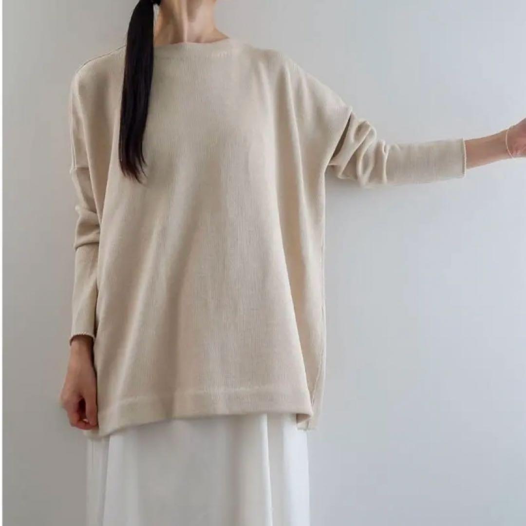 Yoli ヨリ Cotton long knit ベージュ