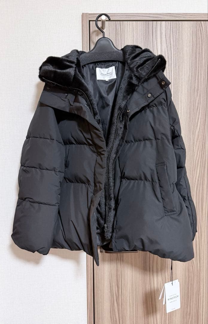 Arpege story ファーフード付きMINOTECH中綿コート - メルカリ