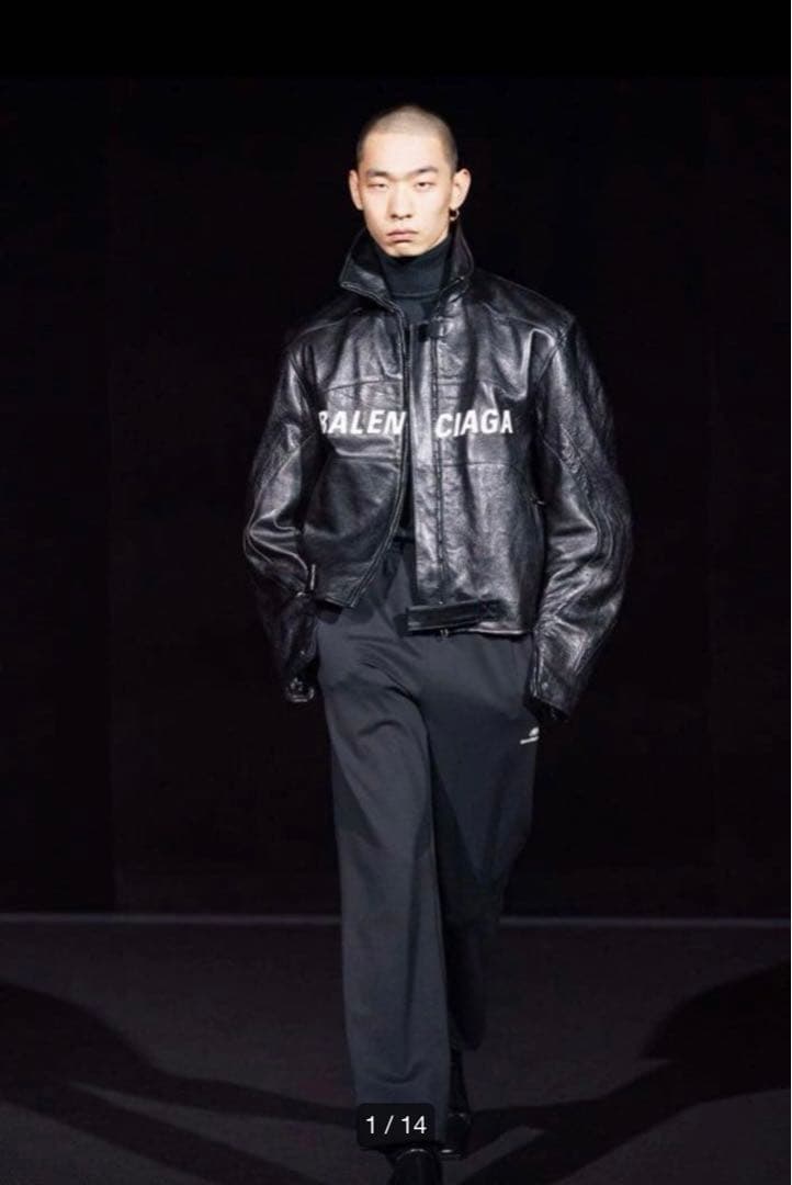ジャケット・アウター 19AW BALENCIAGA Moto Riders Jacket balenciaga runway dress suit leather jacket unisex coat moto biker