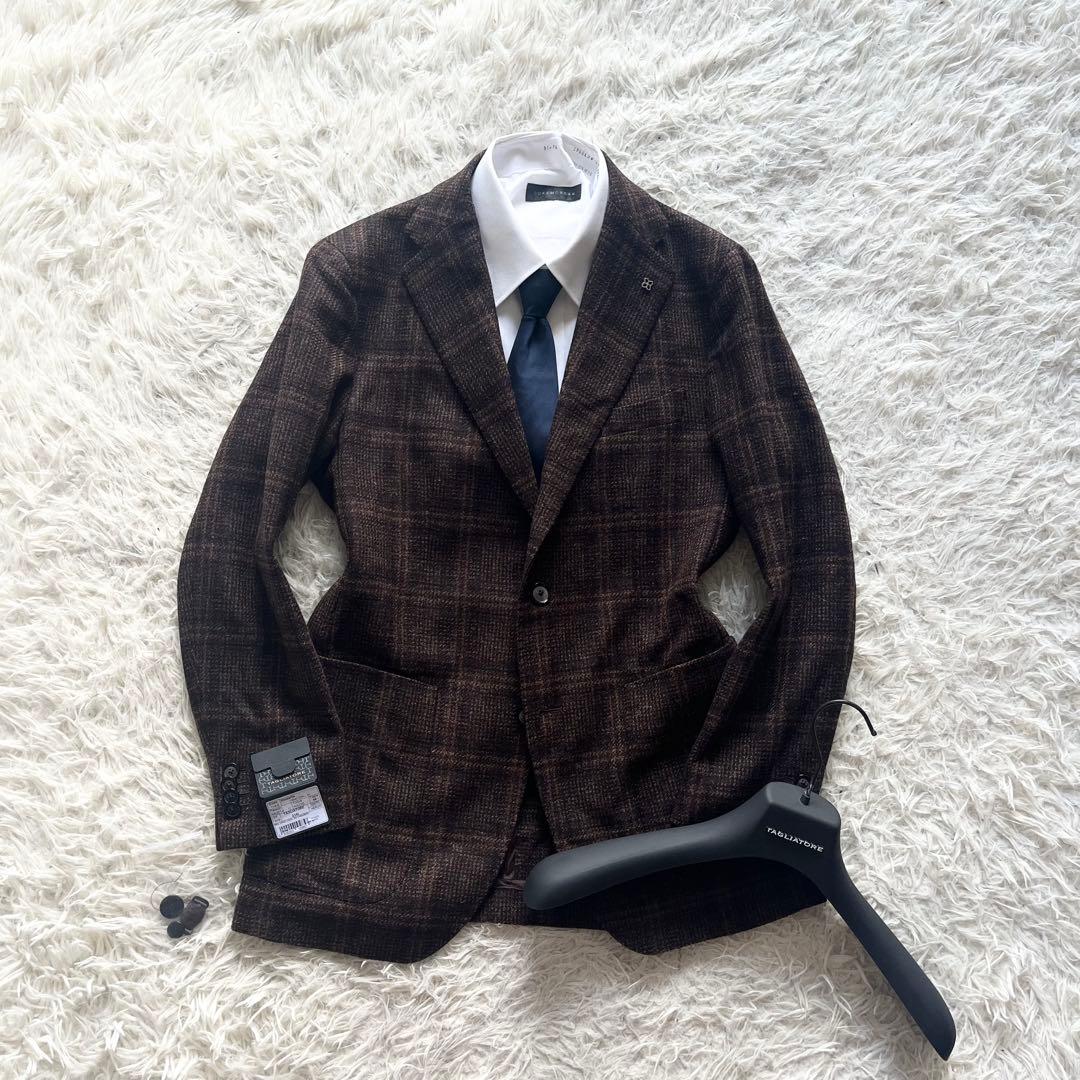<極美品>TAGLIATORE カシミヤ ウール ブラウン ジャケット 44 楽天市場】タリアトーレ ブラウンの通販