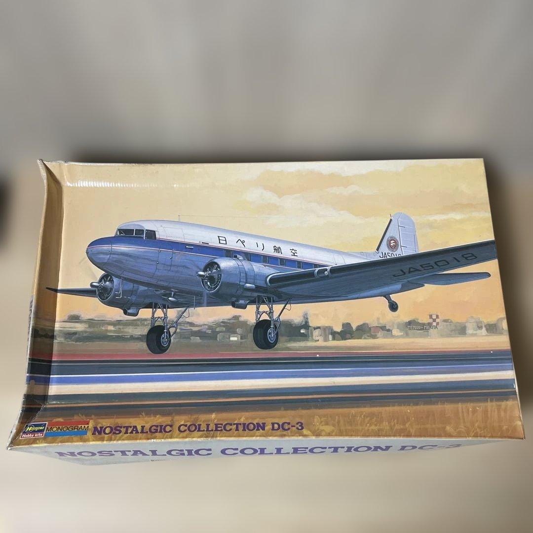 昭和 ハセガワ 1/48 DC-3 ノスタルジックコレクション 未組立Ln586