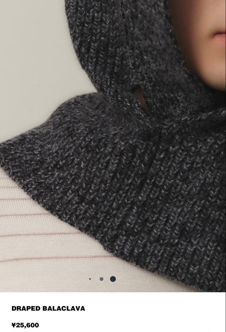 NULLUS 24aw DRAPED BALACLAVA - メルカリ