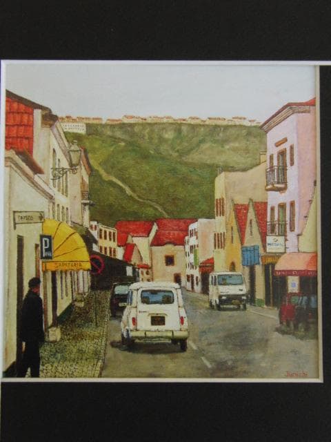 荒木淳一、【ナザレ】、希少な額装用画集画、新品高級額 額装付、状態良好