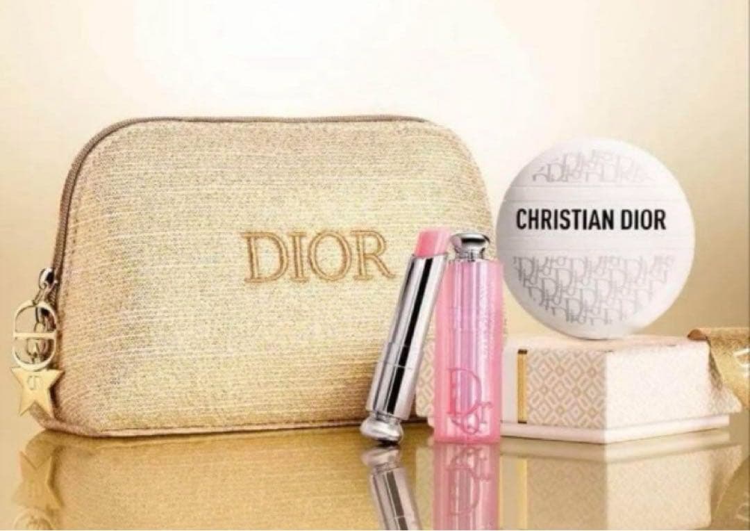 DIOR メイクポーチ リップグロス セット　2024年クリスマス