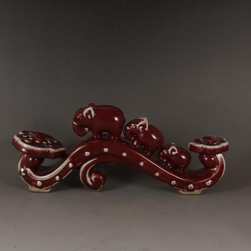 磁器海棠紅釉吉祥如意 置物 鎮宅辟邪 開運風水 招財装飾品 工芸品 美術品 豆彩八吉祥唐草文天球瓶｜展示中の日本・東洋のやきもの｜コレクション