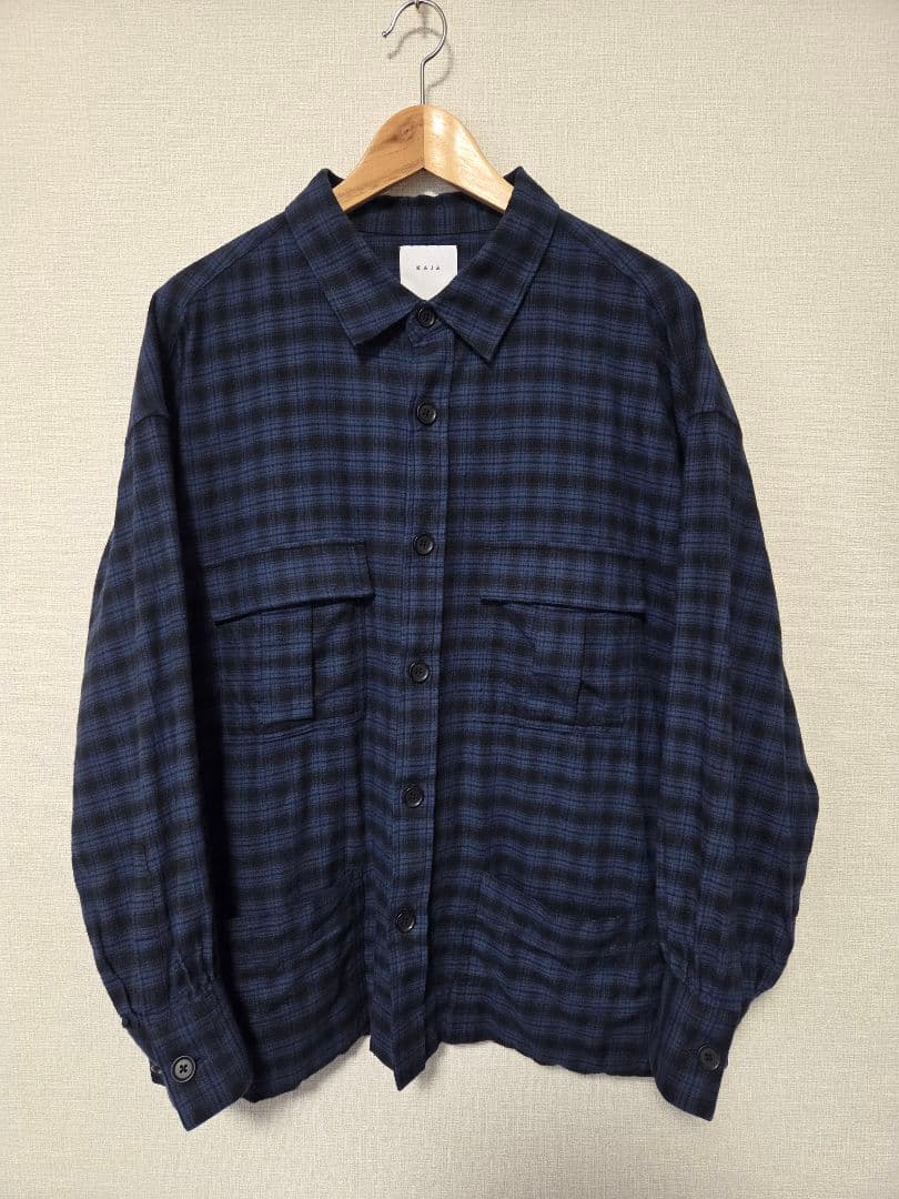 【KAJA】チェック フランネル シャツ ジャケット 2 Ovy