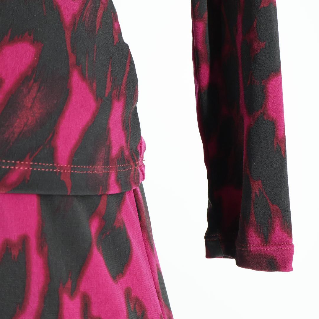 美品 日本製 社交ダンス衣装】パープル Chacott 上下セット ツーピース