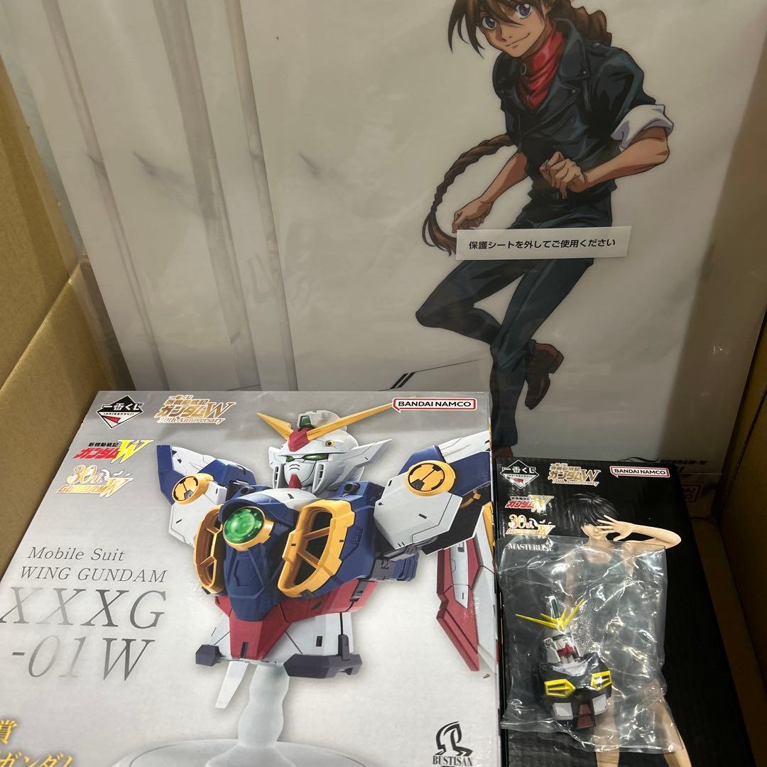 新機動戦記ガンダムW 一番くじ　フィギュア　Ａ賞　Ｂ賞　E賞 あのスイッチを再現した「任務、了解。」ボールペンも！『新機動戦記