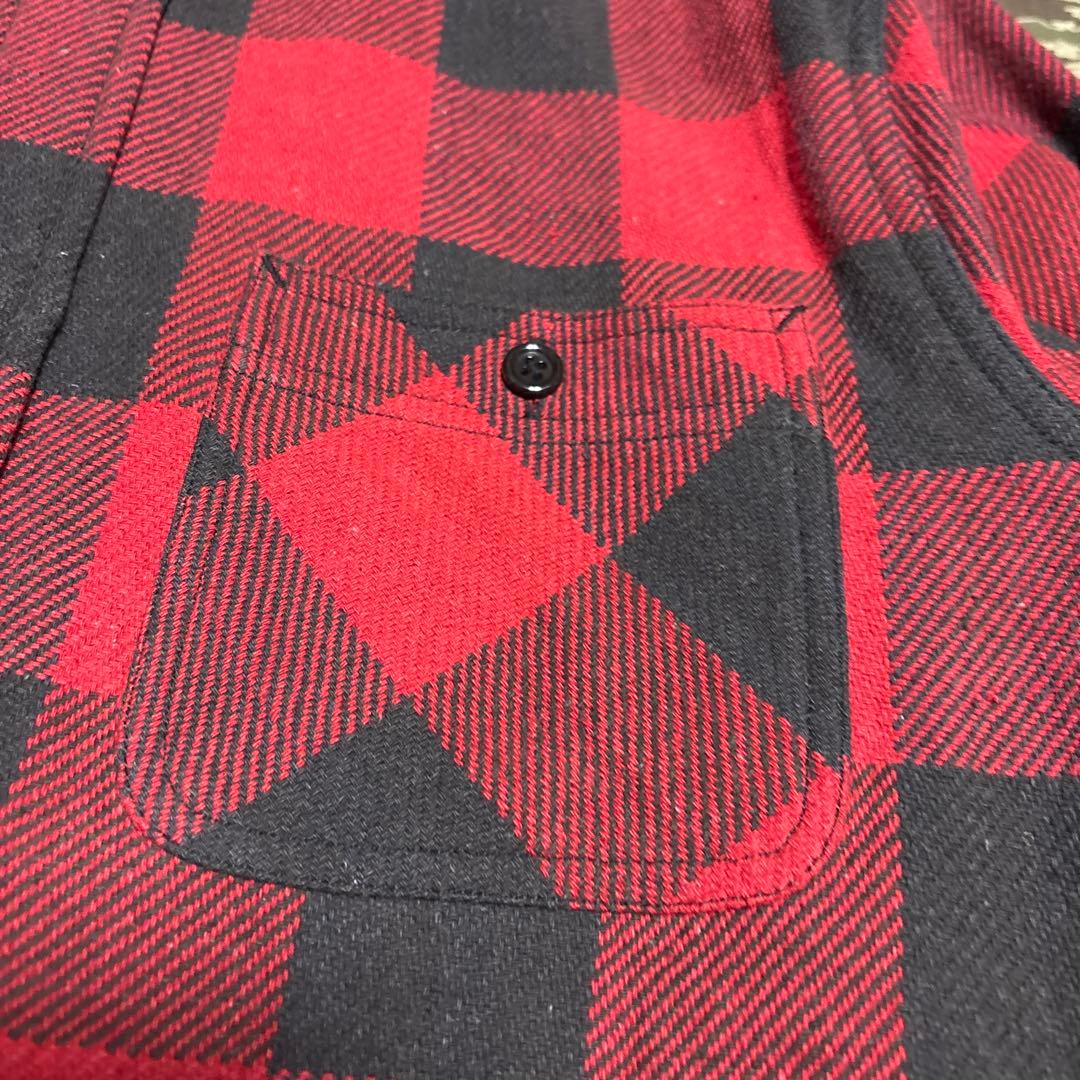 FIVE BROTHER ブロックチェックネルシャツ 赤黒M ファイブブラザー