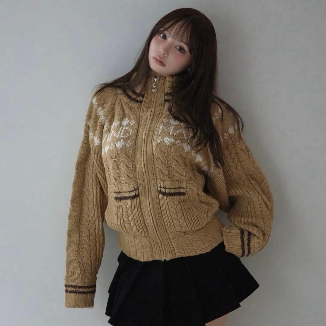 ジャケット・アウター andmary Mary knit cowichan