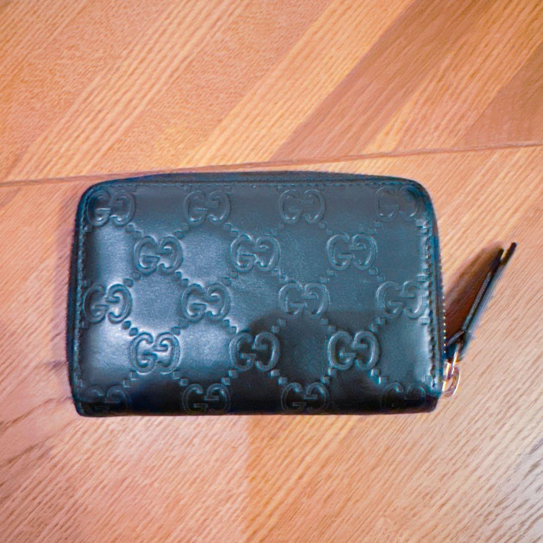 GUCCI ケース　GG柄　ブラック