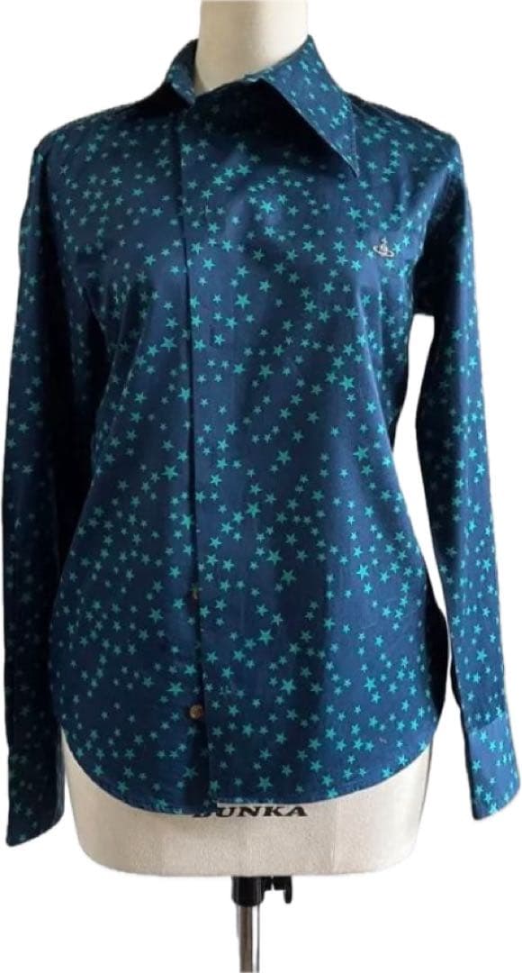 Vivienne Westwood 星柄 変形シャツ 44 Vivienne Westwood Men's' Orb And Stars T-Shirt in Beige | LN-CC®