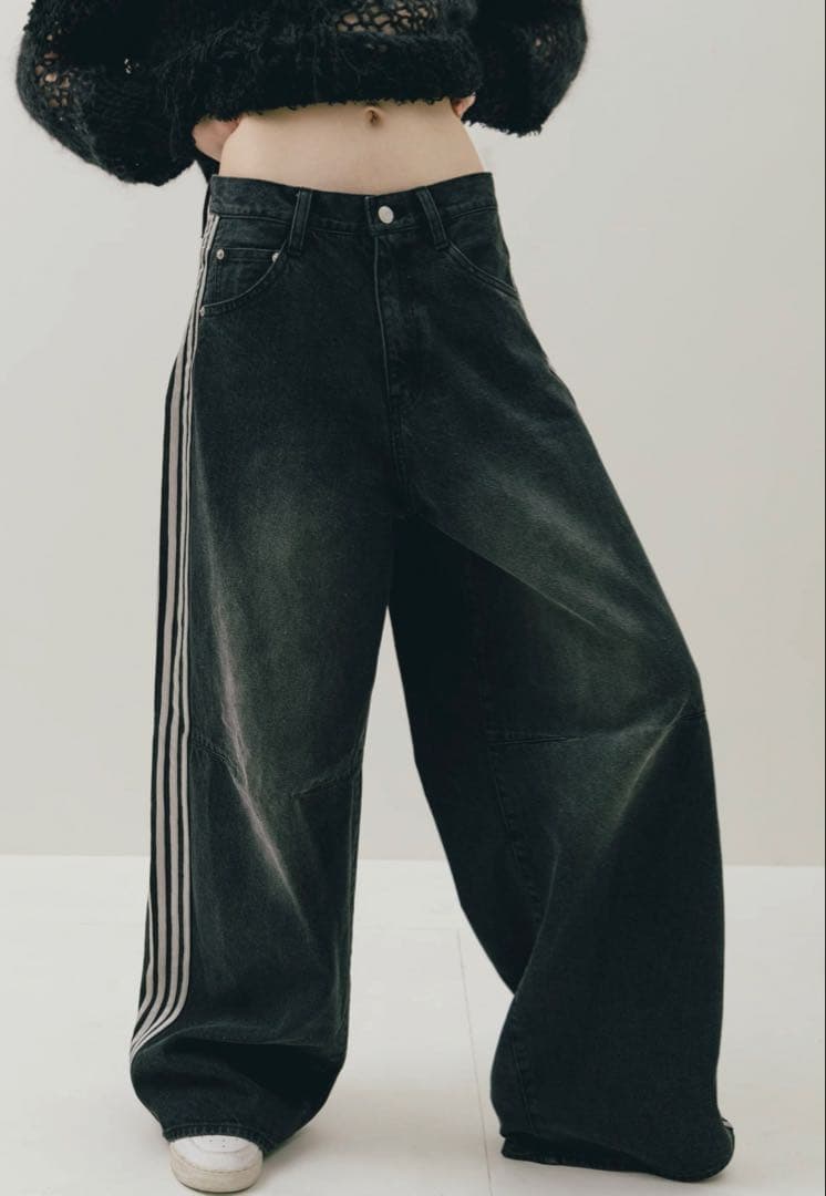 THETOE EMIRATES TRACK DENIM PANTS デニム