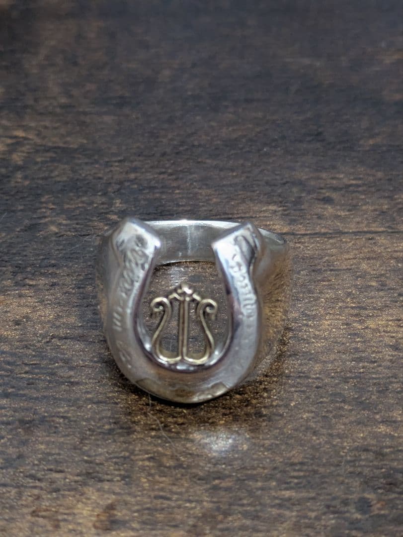 【美品】galcia ガルシア ホースシューリング　指輪　シルバーリング サイズ19 galcia ガルシア ホースシュー シルバーリング R-HS001