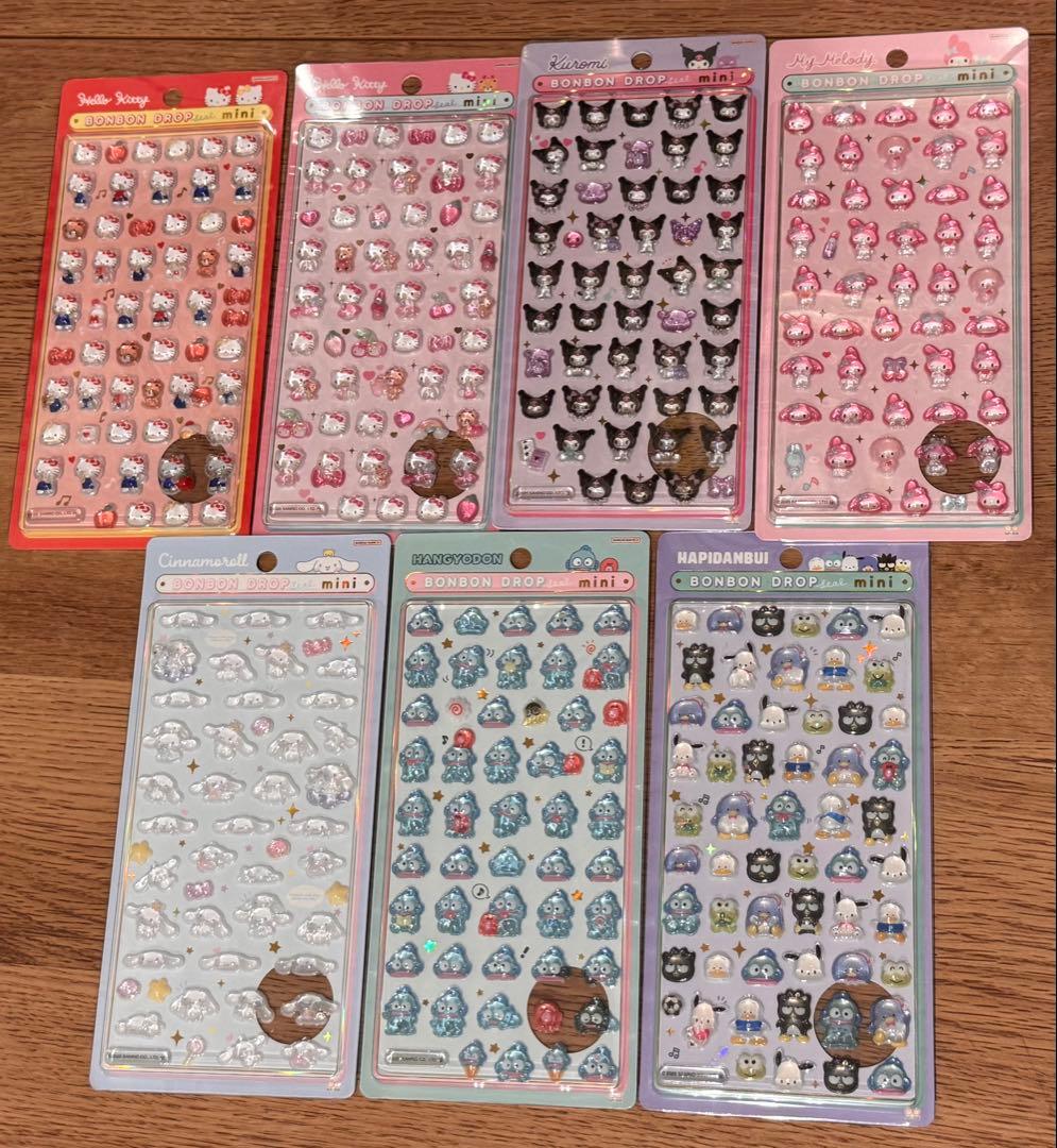 サンリオ　ボンボンドロップシールmini 会員様限定】 サンリオ はぴだんぶい ボンボンドロップシールミニ 文具