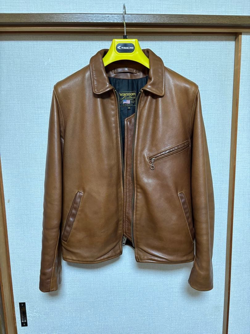 バンソンvansonエンフィールドENFライダースジャケット　38size