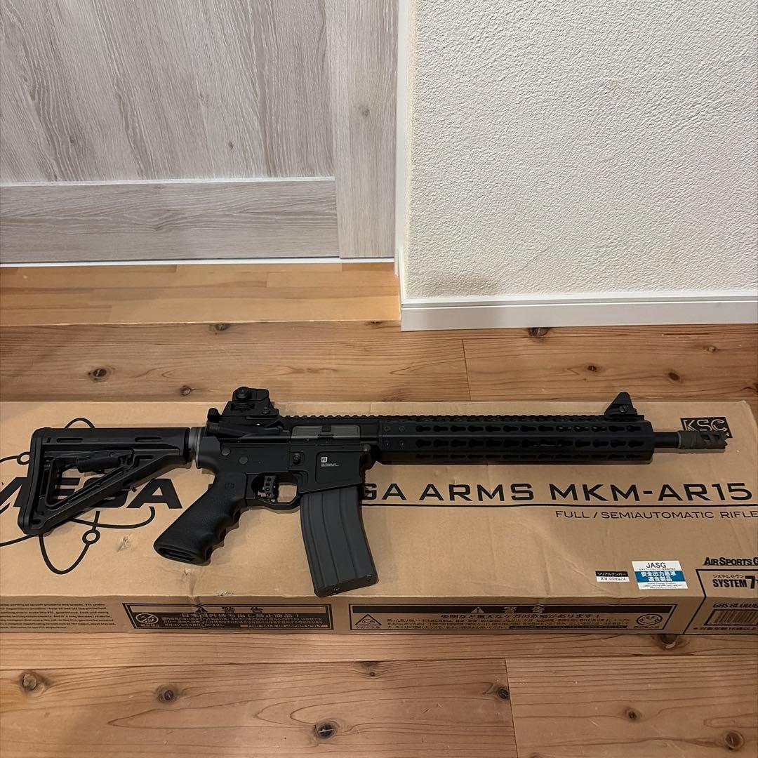 KSC MEGA MKM-AR15 ガスガン ブラック
