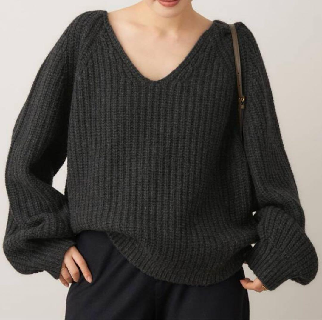 【Plage】yak mix loose ニット☆グレー