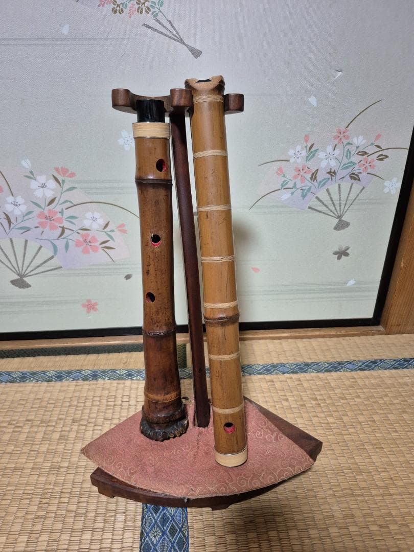 尺八 二尺四寸管　G＃調子　四つ銘