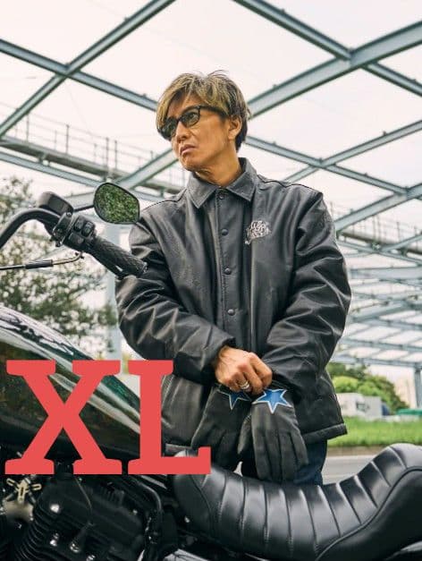 ROLLER FAKE LEATHER COACH JACKET　XL　木村拓哉