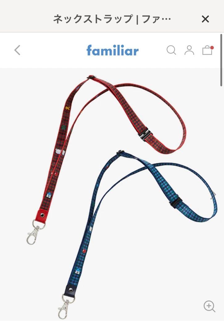 familiar ネックストラップ ファミリア - メルカリ