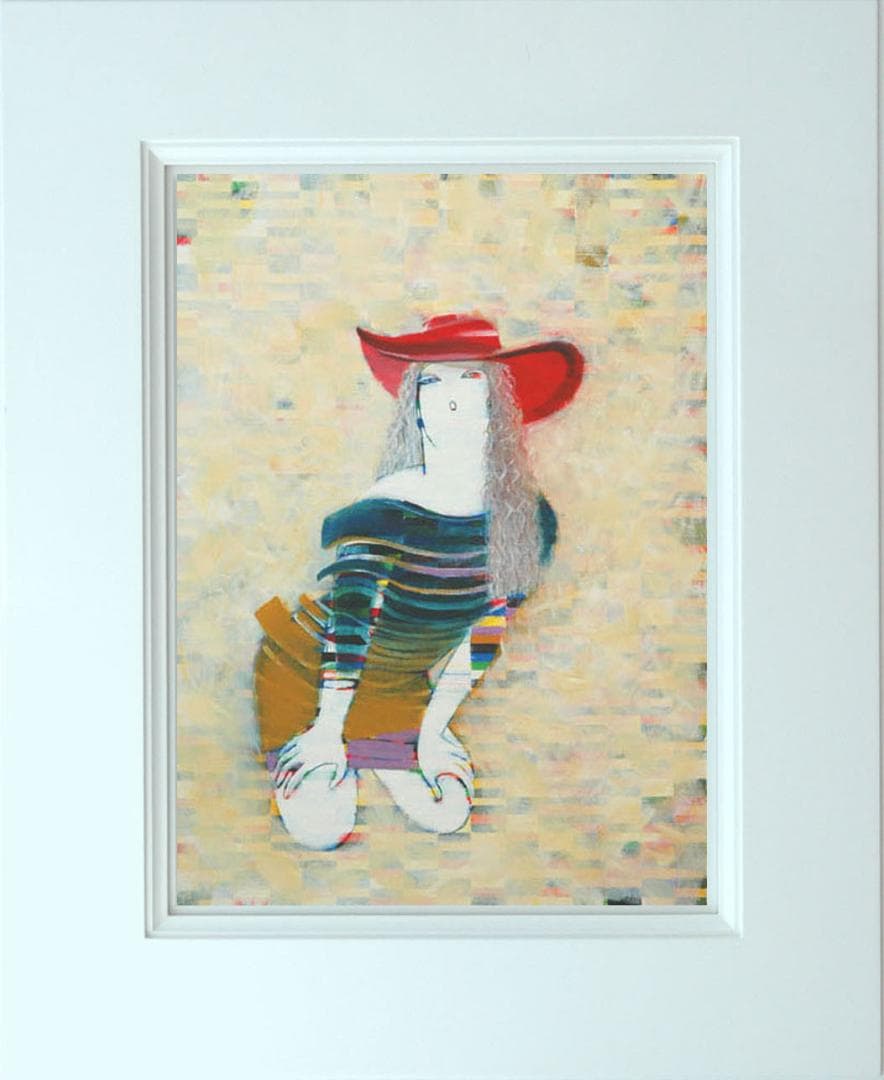 油絵 絵 絵画 インテリア 額付(白) F6-050213 人物 女性像